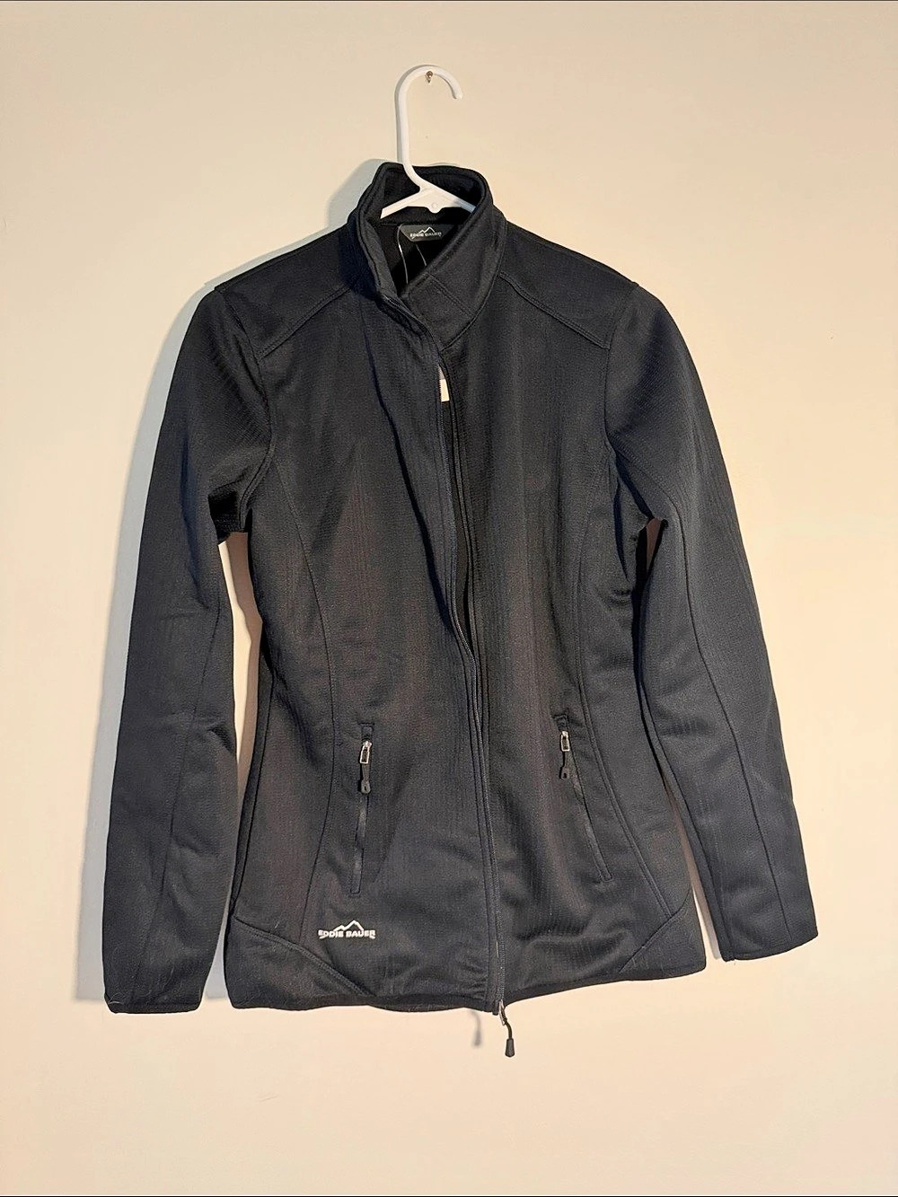 Eddie Bauer Women's Dash Full-Zip Fleece Jacket Black Medium